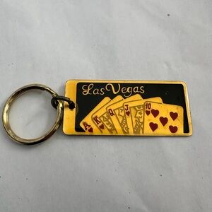 Vintage Las Vegas Playing Cards Keychain